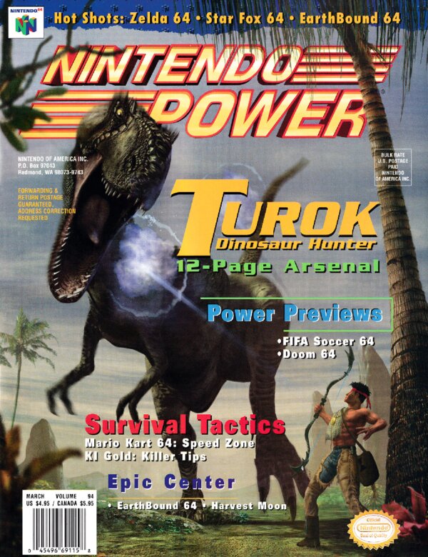 Nintendo Power Issue 094 (March 1997) cover